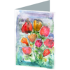 Flowers & Doodles #1 Hand Painted Original Watercolour on 6"x8" Cotton Paper