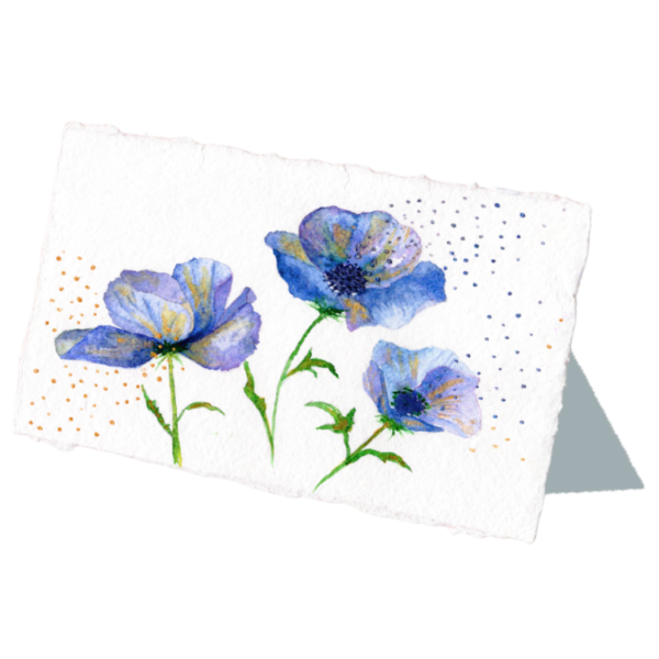 Paper Bloom #2 Hand Painted Original Watercolour on 6"x8" Cotton Paper