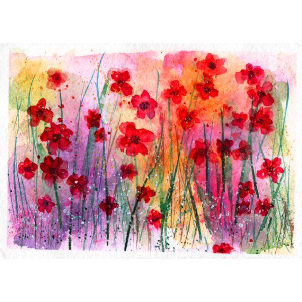 Paper Meadow #1 High Quality Print on 6"x8" Matt Coated Digital Paper
