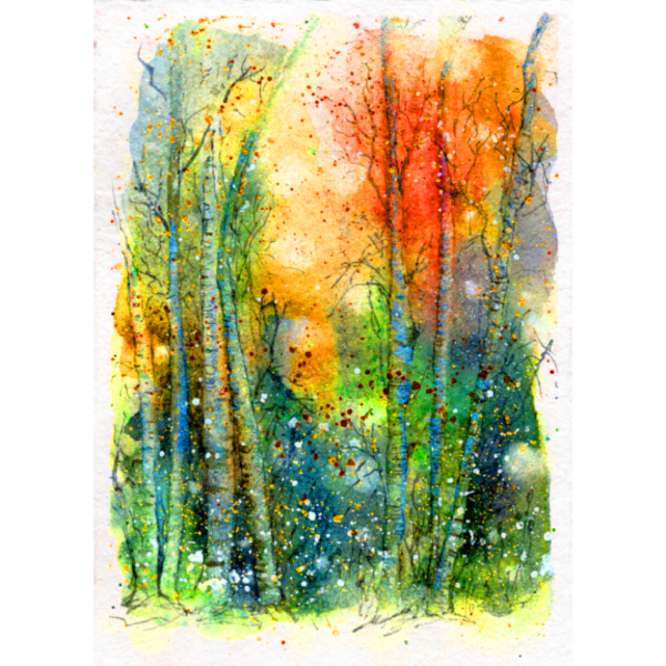 Trees #1 High Quality Print on 6"x8" Matt Coated Digital Paper