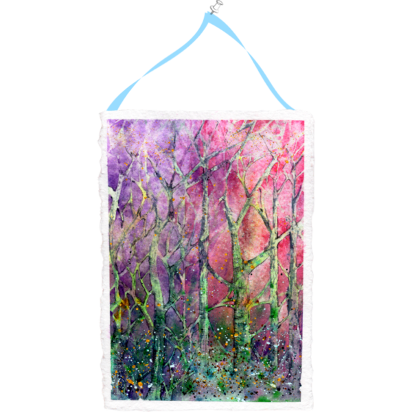 Trees #2 High Quality Print on 6"x8" Deckled Edge Watercolour Paper