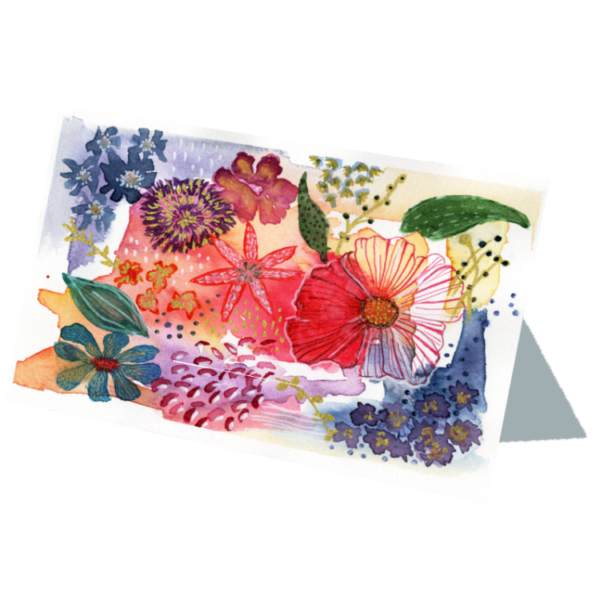 Watercolour Tapestry #1 Hand Painted Original Watercolour on 6"x8" Cotton Paper