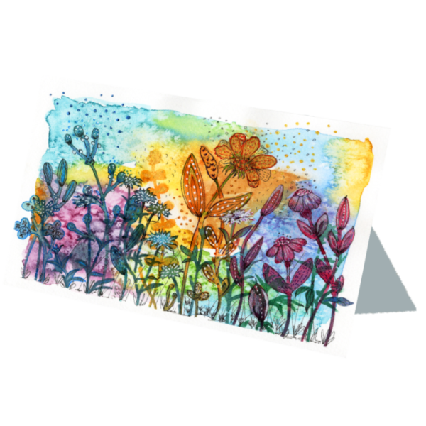 Watercolour Tapestry #2 Hand Painted Original Watercolour on 6"x8" Cotton Paper