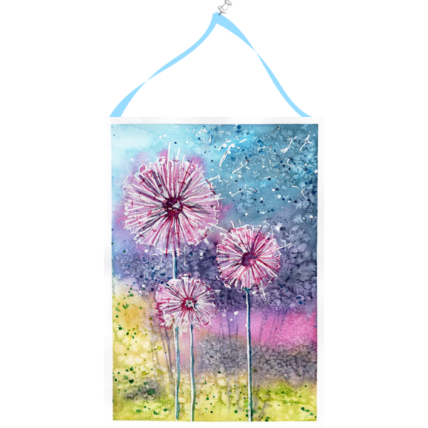 Dandelion #3 Hand Painted Original Watercolour on 6"x8" Cotton Paper