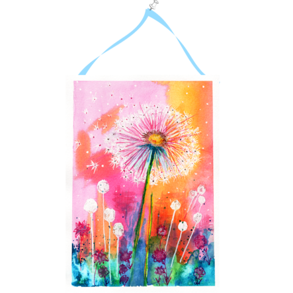 Dandelion #5 Hand Painted Original Watercolour on 6"x8" Cotton Paper