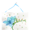 Flowers & Dots #5 Hand Painted Original Watercolour on 6"x8" Cotton Paper