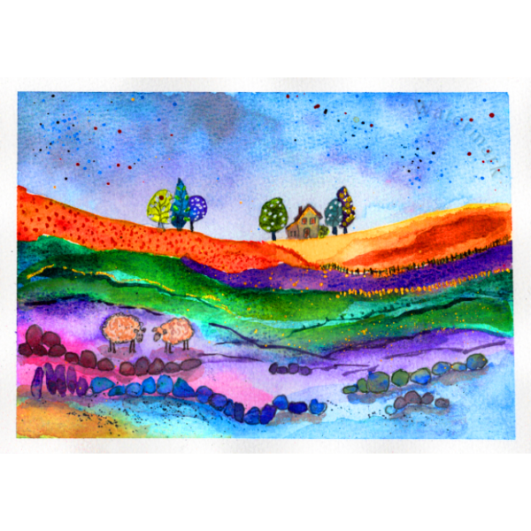 Landscape #3 High Quality Print on 6"x8" Matt Coated Digital Paper
