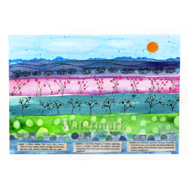 Landscape #4 High Quality Print on 6"x8" Matt Coated Digital Paper