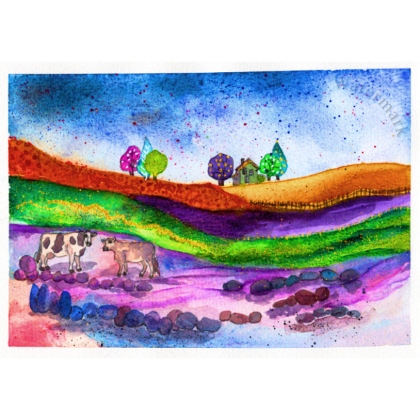 Landscape #5 High Quality Print on 6"x8" Matt Coated Digital Paper