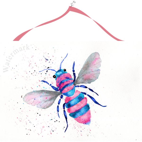 Manchester Bee #3 High Quality Print on 6"x8" Matt Coated Digital Paper