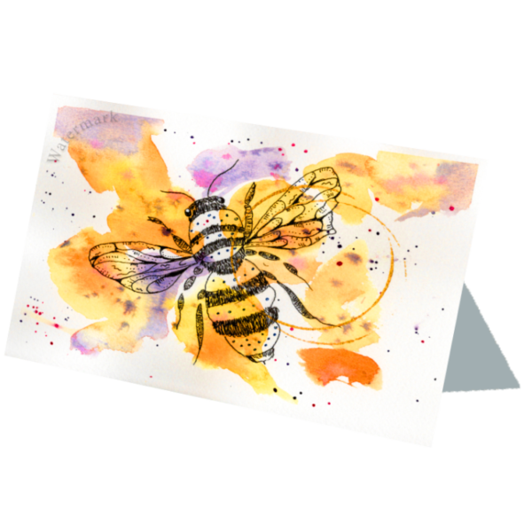 Manchester Bee #4 High Quality Print on 6"x8" Matt Coated Digital Paper