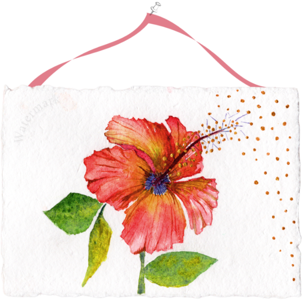 Paper Bloom#11 Hand Painted Original Watercolour on 6"x8" Cotton Paper