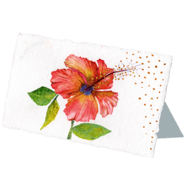 Paper Bloom#11 Hand Painted Original Watercolour on 6"x8" Cotton Paper