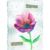 Paper Bloom #3 Hand Painted Original Watercolour on 6"x8" Cotton Paper