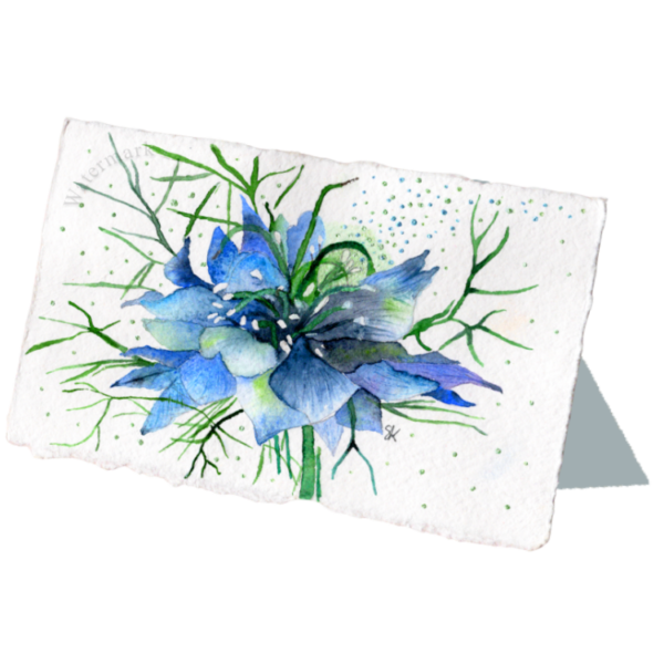 Paper Bloom #5 Hand Painted Original Watercolour on 6"x8" Cotton Paper