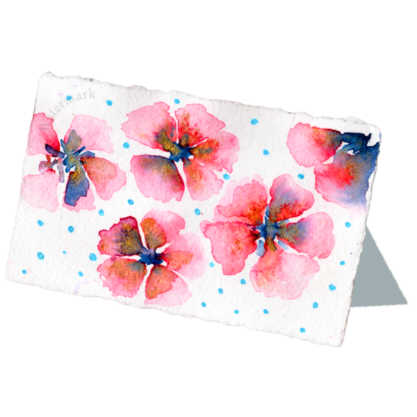 Paper Bloom #7 Hand Painted Original Watercolour on 6"x8" Cotton Paper