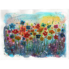 Paper Meadow #4 Hand Painted Original Watercolour on 6"x8" Cotton Paper