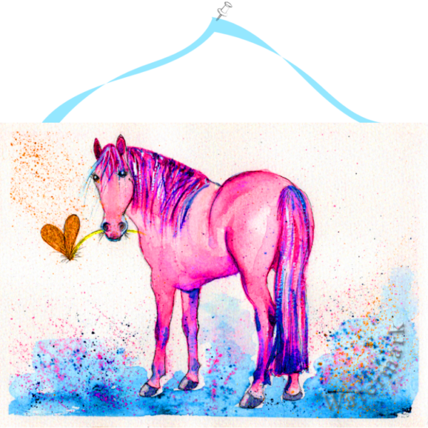 Pretty Pony #4 High Quality Print on 6"x8" Matt Coated Digital Paper