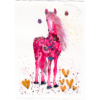Pretty Pony #6 High Quality Print on 6"x8" Deckled Edge Watercolour Paper