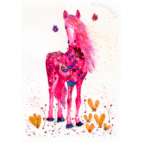 Pretty Pony #6 High Quality Print on 6"x8" Matt Coated Digital Paper