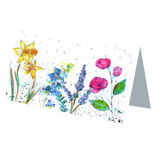 Spring Mix #3 Folded 4"x6" Printed Card