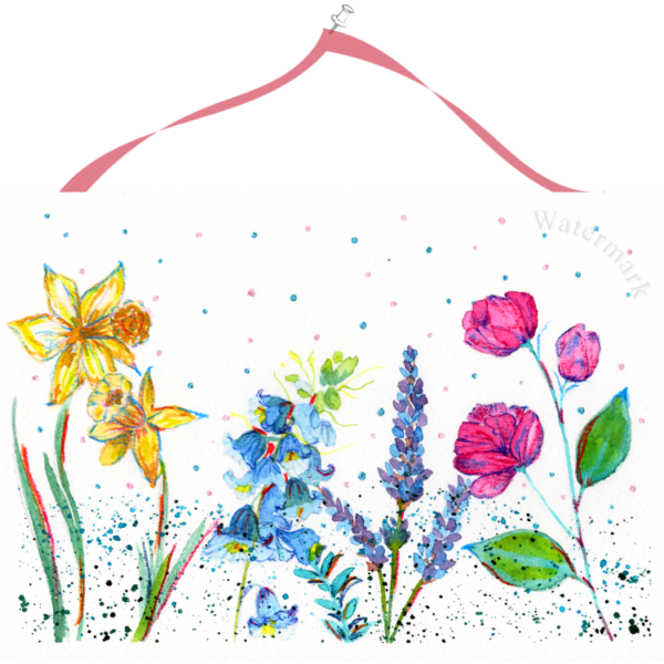 Spring Mix #3 Hand Painted Original Watercolour on 6"x8" Cotton Paper