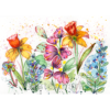Spring Mix #5 Hand Painted Original Watercolour on 6"x8" Cotton Paper