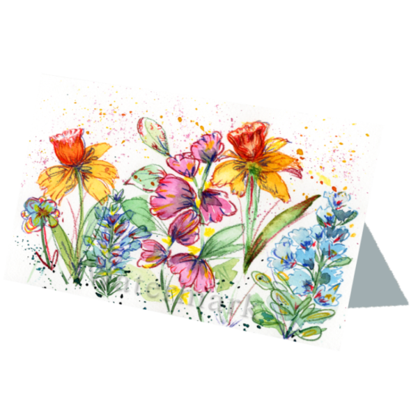 Spring Mix #5 Hand Painted Original Watercolour on 6"x8" Cotton Paper