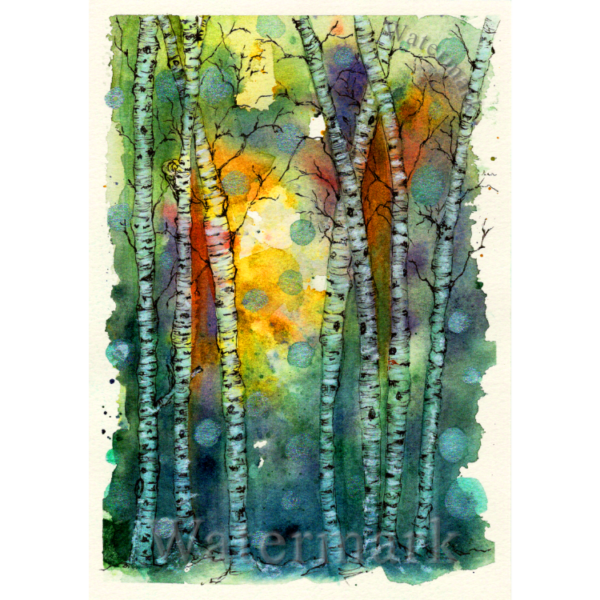 Trees #3 High Quality Print on 6"x8" Matt Coated Digital Paper