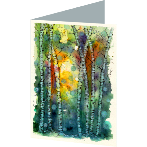 Trees #3 Folded 4"x6" Printed Card