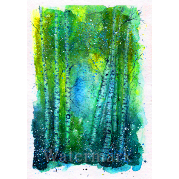 Trees #4 High Quality Print on 6"x8" Matt Coated Digital Paper