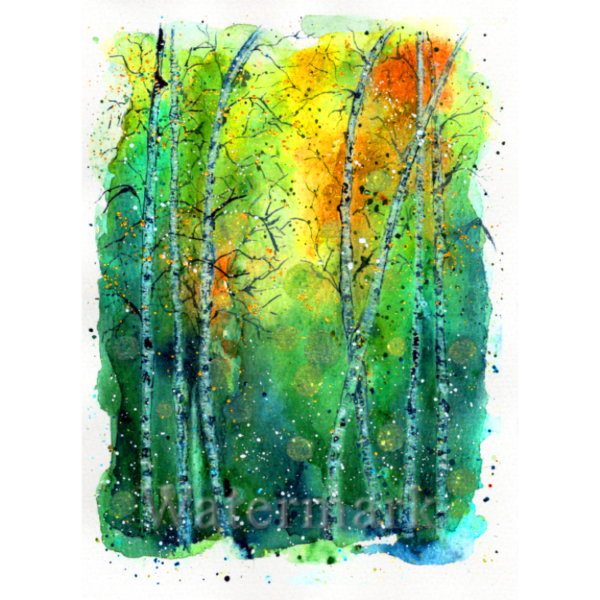 Trees #5 High Quality Print on 6"x8" Matt Coated Digital Paper