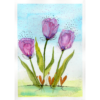 Tulips #2 Hand Painted Original Watercolour on 6"x8" Cotton Paper