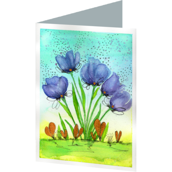 Tulips #3 Folded 4"x6" Printed Card