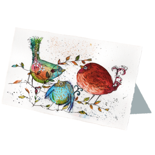 Whimsical Creatures #2 High Quality Print on 6"x8" Deckled Edge Watercolour Paper