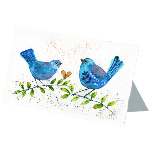 Whimsical Creatures #5 High Quality Print on 6"x8" Deckled Edge Watercolour Paper