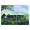 Whimsical Creatures #6 High Quality Print on 6"x8" Deckled Edge Watercolour Paper