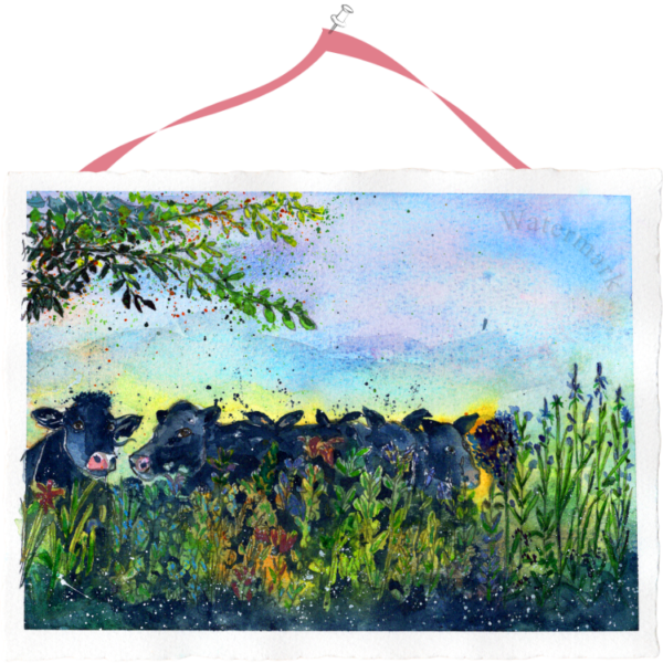 Whimsical Creatures #6 High Quality Print on 6"x8" Deckled Edge Watercolour Paper