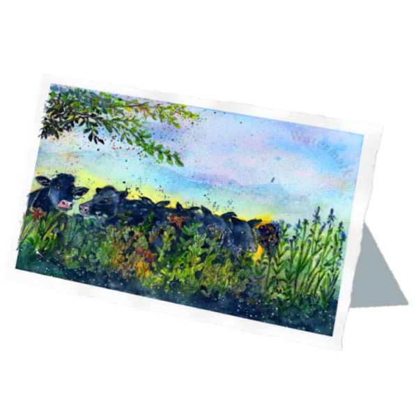 Whimsical Creatures #6 High Quality Print on 6"x8" Deckled Edge Watercolour Paper