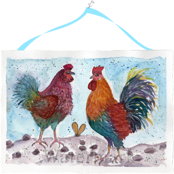Whimsical Creatures #9 High Quality Print on 6"x8" Deckled Edge Watercolour Paper