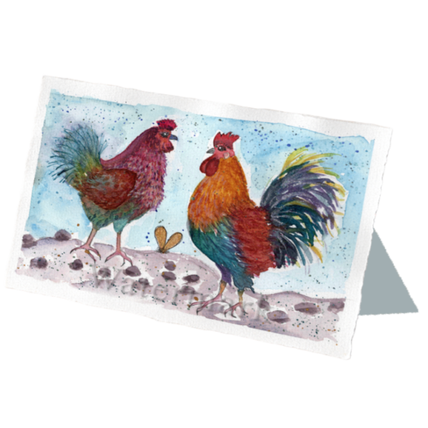 Whimsical Creatures #9 High Quality Print on 6"x8" Deckled Edge Watercolour Paper