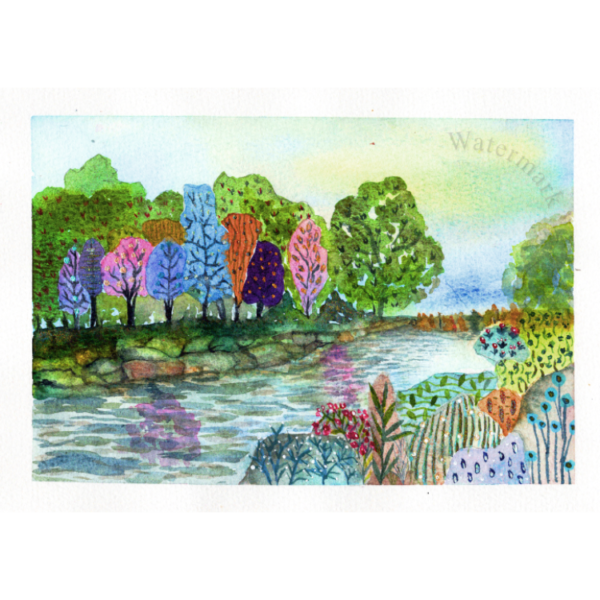 Landscape #8 High Quality Print on 6"x8" Matt Coated Digital Paper