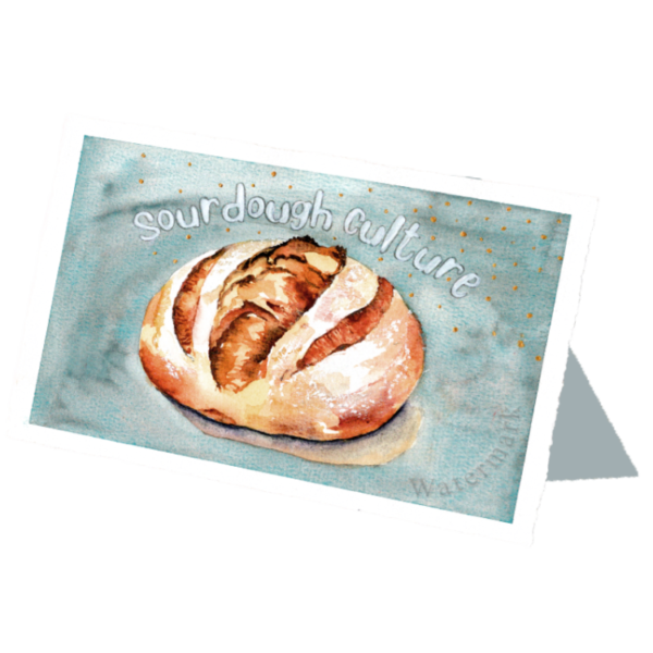 Sourdough Culture #1 High Quality Print on 6"x8" Deckled Edge Watercolour Paper