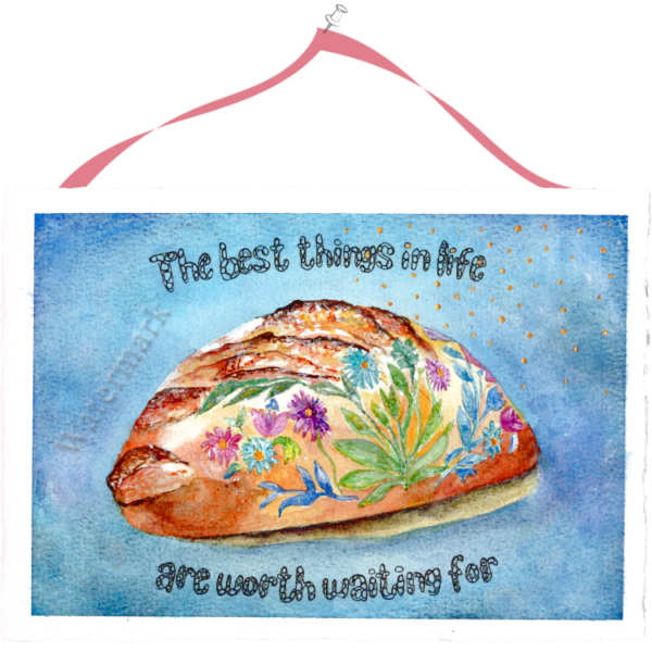 Sourdough Culture #2 High Quality Print on 6"x8" Deckled Edge Watercolour Paper