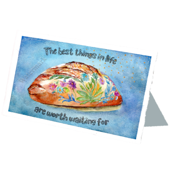 Sourdough Culture #2 High Quality Print on 6"x8" Deckled Edge Watercolour Paper