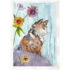Cats #1 Hand Painted Original Watercolour on 6"x8" Cotton Paper