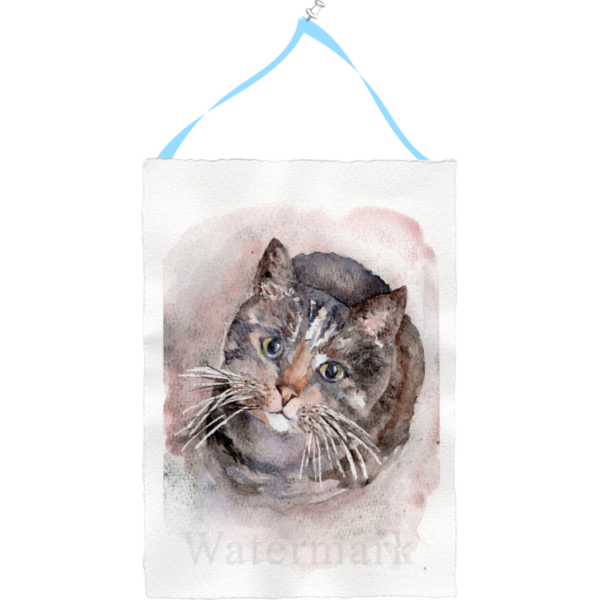 Cats #4 Hand Painted Original Watercolour on 6"x8" Cotton Paper